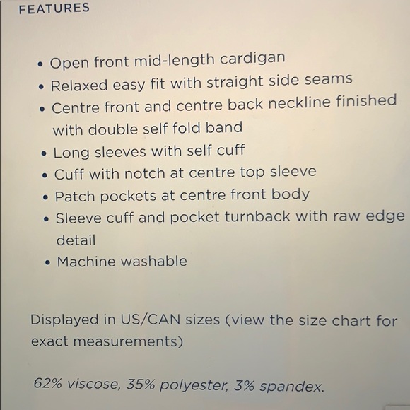 NWT Hatley transitional RACHEL cardigan NEUTRAL US L - Picture 3 of 10